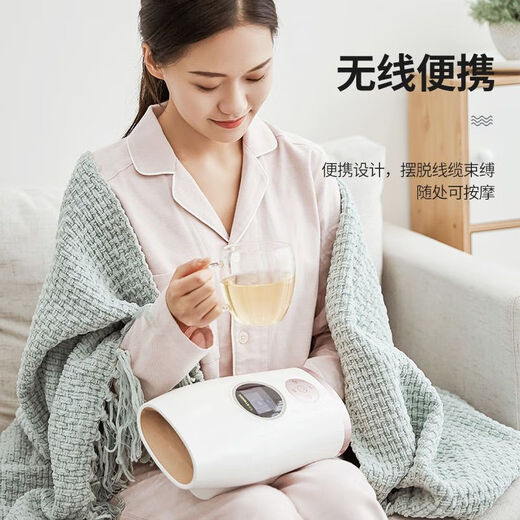 Oaks finger massager, palm wrist joint, hand acupuncture point numbing care, meridian kneading and heating artifact, intelligent fully equipped LCD model, digital screen + 8D air bag for precise massage intensity