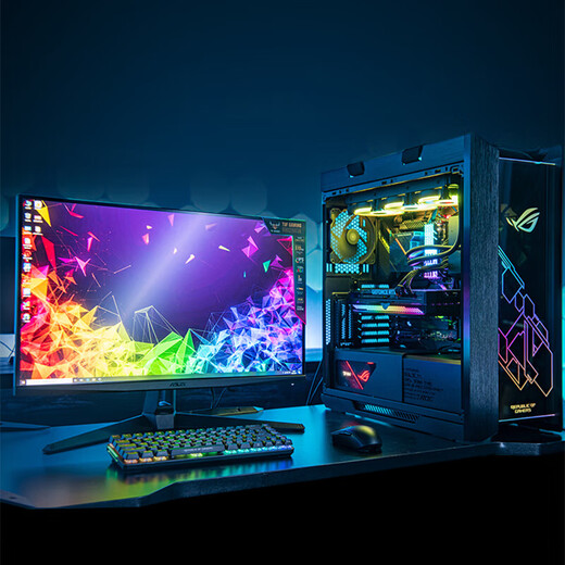 ASUS ROG family bucket host R7 9800X3D/9950X3D/5070TI/5080/5090 high-end game designer modeling rendering DIY assembly computer desktop R7 9800X3D丨RTX5080丨Specifications five