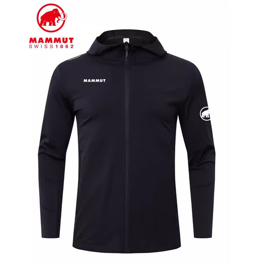Mammoth outdoor sports and casual men's soft shell jacket spring and autumn hooded jacket windproof waterproof quick-drying breathable top 9871-Phantom Gray M