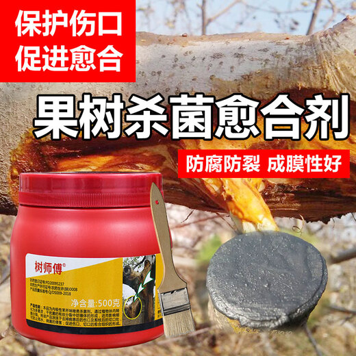 Thiophanate-methyl healing ointment, sterilizing wound healing lubricant, apple tree rot pesticide, non-membrane paste, 500gX1 bottle, free brush with purchase