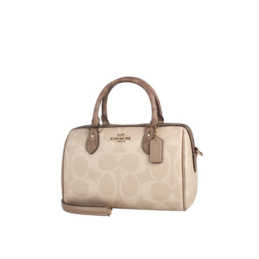 Coach (Coach) Outlet Damen Fashion Classic One-Shoulder Crossbody Handtasche Boston Eimerbeutel Sandgelb Cy679imxi9