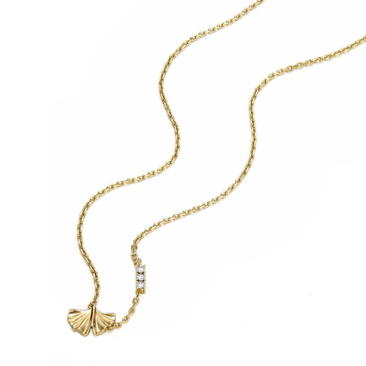 EMPORIO ARMANI Armani Women's Necklace White Deer Same Style Ginkgo Necklace Women's 2025 New Birthday Gift for Girlfriend