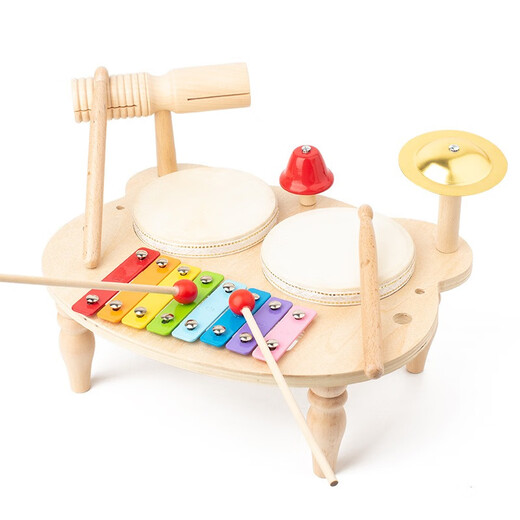Schlagzeug für Kinder Anfänger Schlagzeug für Babys Einjährige Babyspielzeug Musikaufklärung Frühschullust Männer und Mädchen Musikinstrumente Musikstation