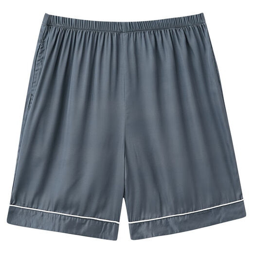 Woodpecker (TUCANO) ice silk pajama pants for men summer large size loose home pants for men shorts for summer thin outfit pants c3294 men #ice silk double pocket L [100-120Jin[Jin equals 0.5 kg]]