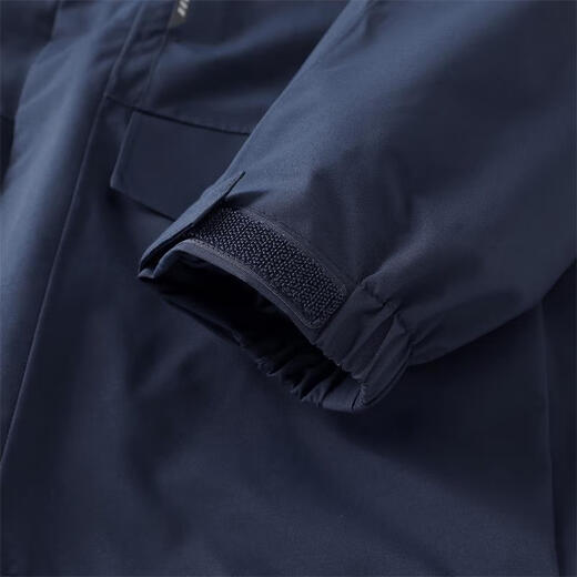 Mizuno outdoor jacket men's hooded jacket windproof three-in-one two-piece sports mountaineering suit dark blue L