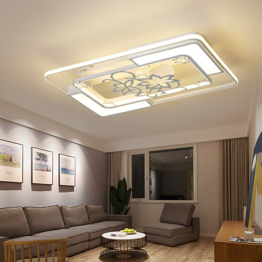 Opp Invisible Deckenventilator Leuchten moderne einfache Deckenventilator Leuchten Esszimmer Schlafzimmer Elektrische Kronleuchter Wohnzimmer Hauptleuchten Haus verwenden integrierte 9902 Runde