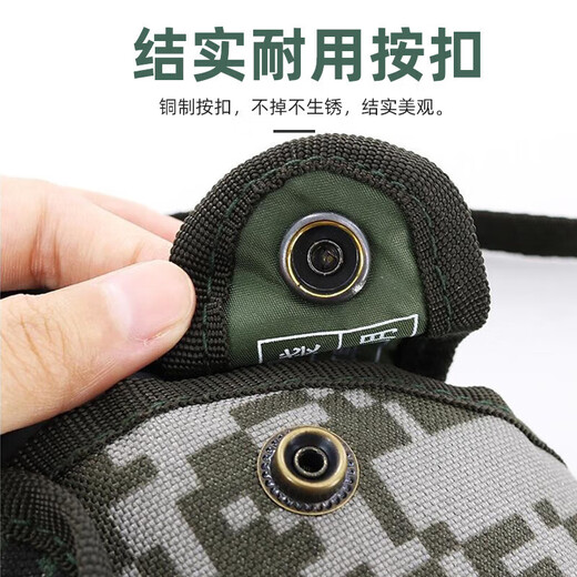 OFFICE KING迷彩水壶行军训水壶旅行户外军迷水壶制新式水壶10斜跨水壶 浅绿色1L（水壶+套）