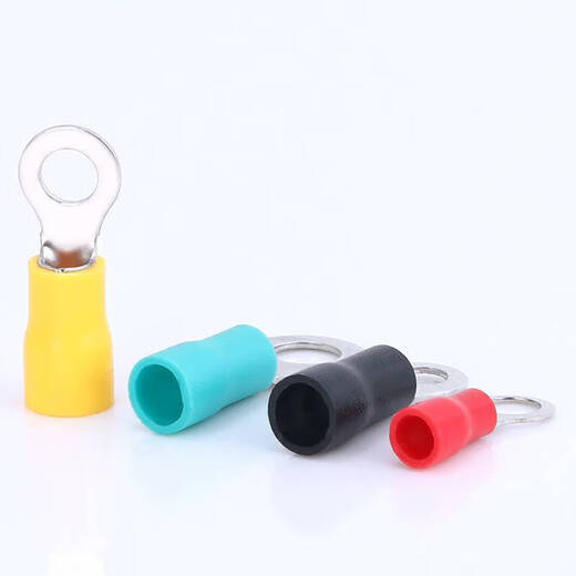 XMSJRV12532 round cold press terminal copper nose pre-insulated 1000 pieces yellow RV3.5-10 (diameter 10.5) 500 pieces/pack