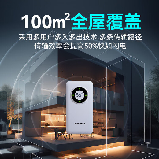 Xunyou 5G portátil wifi6 enrutador portátil inalámbrico móvil sin tarjeta cpe red completa gigabit de doble banda Internet camión que transporta tráfico de alta velocidad sin límite de velocidad modelo 2025 5G wifi portátil - 500% más rápido que 4G