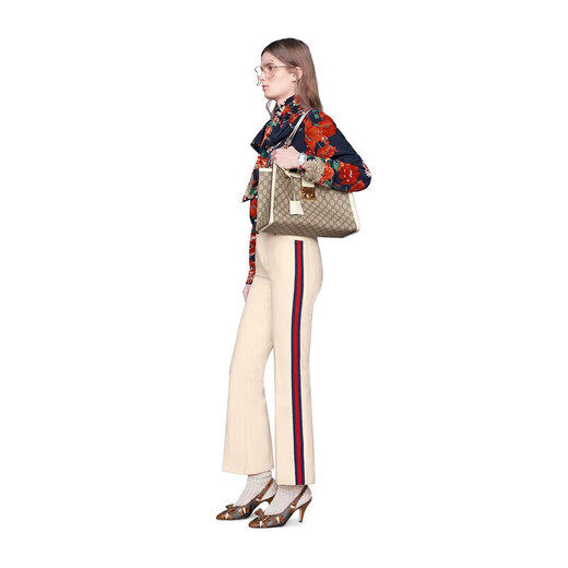
Gucci (GUCCI)[618] Women's Bag Kuqi Gucci Women's Shoulder Bag Ebony White Edge 479197 KHNKG 9761