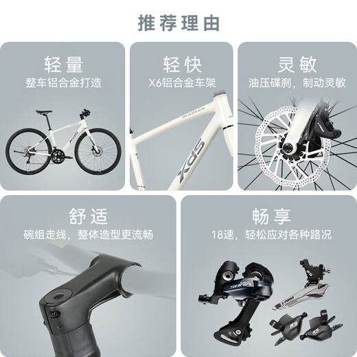 XIDESHENG (XDS) Flachhandfahrzeuggeschwindigkeit 380 Aluminiumrahmen 18-Gang-Hydraulik-Scheibenbremssport- und Freizeitstraße 2025-Beibai/Khaki-18-Speed-480