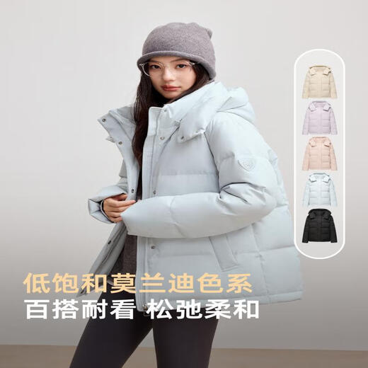 Yalu Short Down Jacket Women's 2025 Autumn and Winter New Removable Hood Graphene Full Back Heat Storage Warm Fashion Jacket