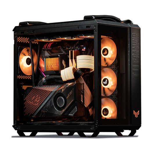 ASUS TUF family bucket 9800X3D/RTX5080 host RTX5090D/GT502 desktop thousand-frame e-sports live broadcast design rendering DIY assembly computer complete machine assembly machine with one 9800X3D+RTX5070 TUF