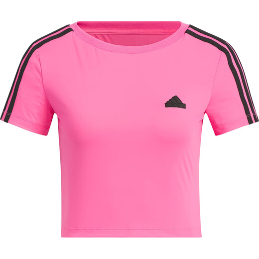 阿迪达斯 （adidas） 2024新款女士短款时尚轻盈短袖T恤 JV9859 M 165/88A