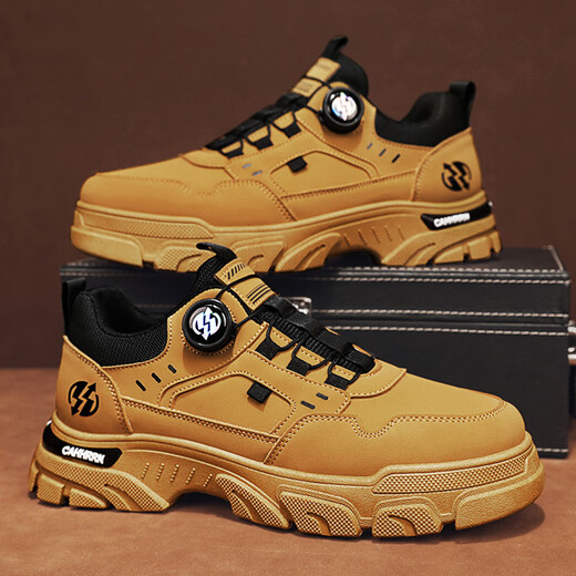 
Woodpecker men's shoes autumn and winter 2025 new products Martin boots casual dad shoes non-slip wear-resistant casual workwear sports board shoes men khaki 42