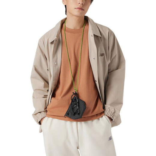 Neue Balance Feste Farbverlust -Sport -Casual -Jacke für Männer und Frauen Khaki Khaki s