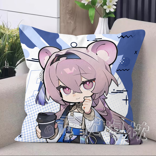 Ark of Tomorrow, Luosen Chongyue Amiya Dormitory Nap Sofa Pillow Bedside Bedside Backrest Cushion Pillow D1047 XiQ 45cm*45cm Pillow core with centimeters + double-sided picture