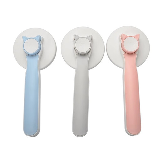 SMVP cat comb to remove floating hair, needle combing brush, dog hair and cat hair cleaner, special pet short hair hair removal comb for cats with long hair, cherry blossom pink needle comb (upgraded to thicken and harden)