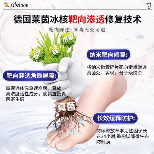 XIBELAON German wolfsbane athlete's foot spray to relieve itching, peeling, rotten feet, fungal infection, blisters, itchy feet, sweating, foot odor, medicinal root