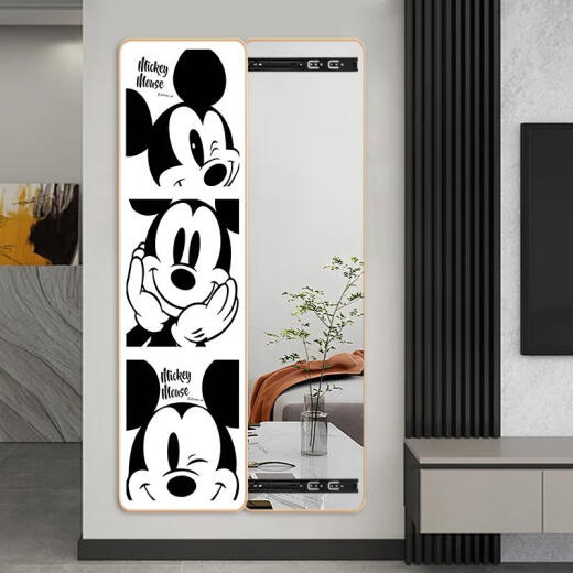 Sanqihu Mickey Hidden Hidden Tobody Coupl-Bull Mircor Decorative Painting Vishing Painting Fitting вход в роспись невидимое зеркало заправки 6198 30*120 см толщиной 3,2 По умол