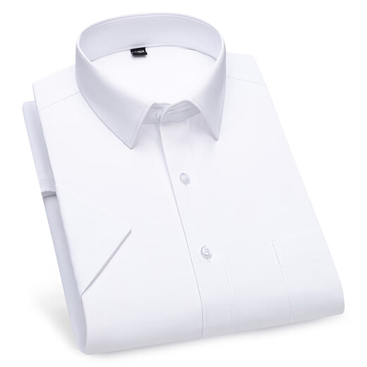 Gy Yagel 2025 Frühlings- und Sommerhemd Herren-Kurzarmgeschäft Casual Shirt ohne Bügel und Anti-Falten-Slim Fit Professionelle formelle Verschleiß DX6629 43