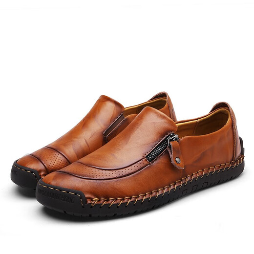 S.SOFEA2025 Nuevos zapatos para hombres Summer Summer Martin Boots Estilo británico Botas de trabajo de tubo corto Boots Beef Tendon Sole 9926 Hombres de hombres Khaki Yongdunshi 39