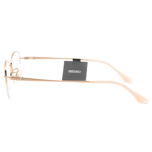 Seiko (Seiko) Marco de gafas Medio marco Titanio óptico Miopía Marco 12003 0204 52 mm+ Lente Doméstica 1.56 Lente