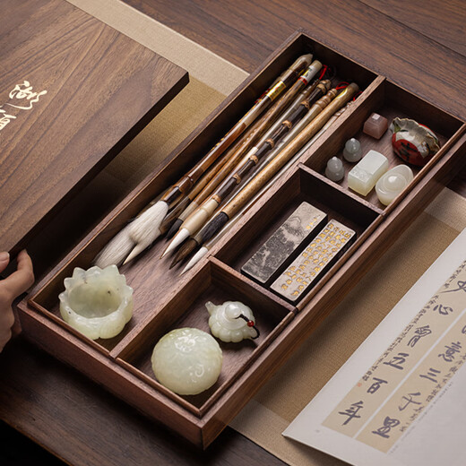 Huying high-end brush, high-end authentic wolf hair brush, special brush for calligraphy, high-end brush, Shanlian Hu brush, high-end brush, professional grade, bosom friend, single wolf hair