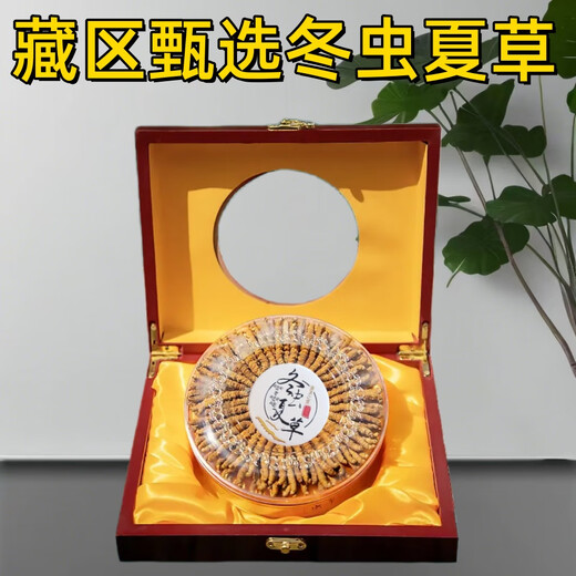 鹿章堂冬虫夏草礼盒装正宗藏区雪山虫草送礼佳品品质保证当天发货 西藏那曲精品虫草3条1克50条