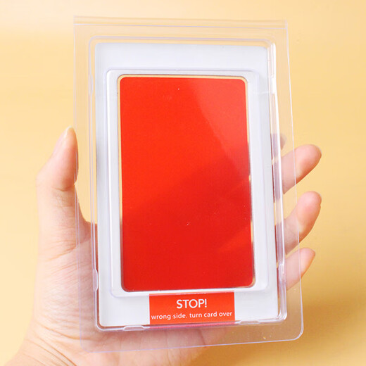 ROSHK special red gold ink pad for infants and toddlers to commemorate 100 days of hand and foot prints. Special hand and foot print oil box for babies. Large size | red. Suitable for babies between 0-18 months old.