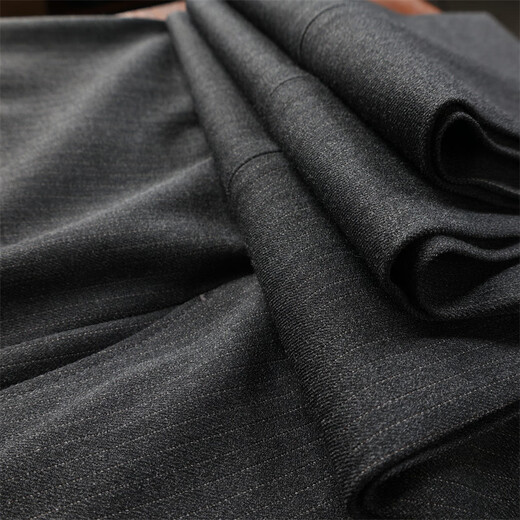 DK high-end men's one-button suit suit men's striped jacket casual business formal dress suit two-piece set one-button dark gray (suit + trousers) 2XL 54 (138-150Jin Jin equals 0.5 kg)