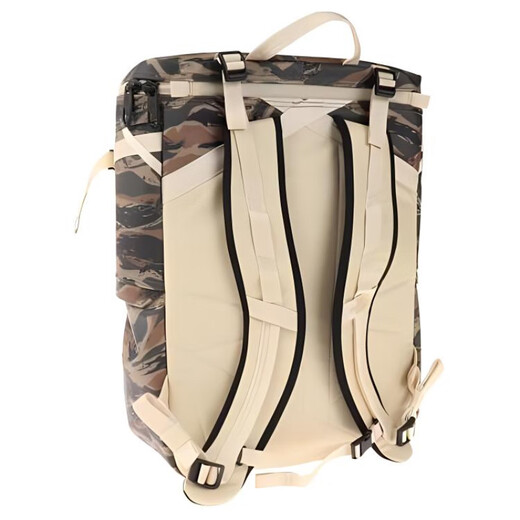 Die Nordflächen bemalte Tarngedruckte Reißverschluss Öffnung und Schließung recycelter Polyesterfaser -Recycling -Nylon -Rucksack für Männer und Frauen New Grey Green