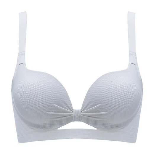 Carey Kay summer thin underwear for women, small breasts gathered, no steel ring bra cool, breathable, side-closed breasts, anti-sagging bra, clear sky blue-single bra M (34/75AB recommended)