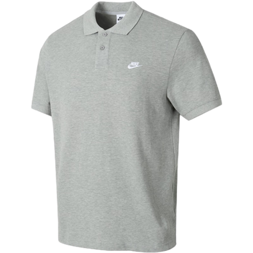 Nike Nike Top de hombres de manga corta, verano, nuevo cómodo, una solapa transpirable de algodón puro, camisa de polo de algodón deportivo y camiseta informal FN3895-063/Recomendación principal L