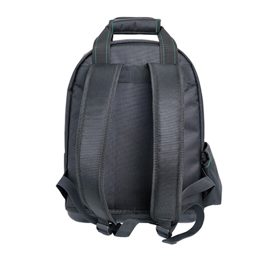 SATA 95216 Professional Plastic Bottom Tool Backpack Waterproof, Wear-Resistant and Knock-Resistant Tool Bag with Reflective Strips