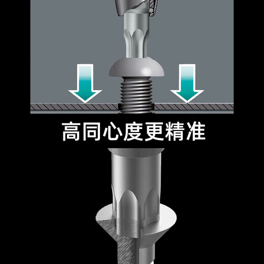 Erzhi Deutschland Wera Vera 867/1Torx sternförmige Pflaumenblütenkurzbewegungsköpfe Elektrischer Luft-Batch-Schraubendreherkopf 6,35 mm Single T1x25mm05135140001