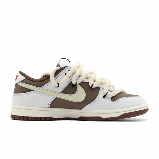 耐克（NIKE）定制球鞋 Dunk Low 反转摩卡手绘解构白棕色休闲防滑低帮板鞋 反转摩卡 原鞋货号DD1503-124 41