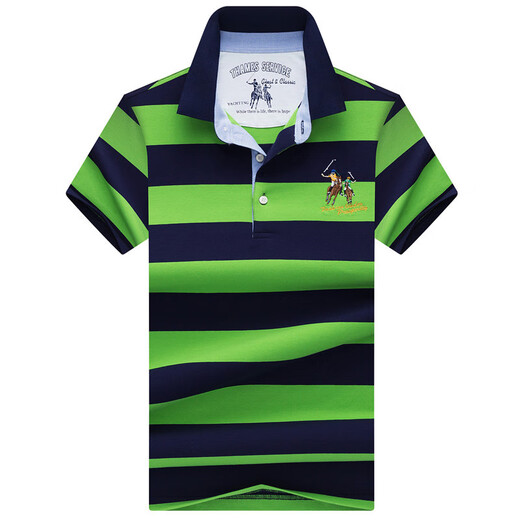 Shenglifa 2025 Été Nouveau t-shirt à manches courtes à manches courtes de coton et à manches courtes 3882 Green M