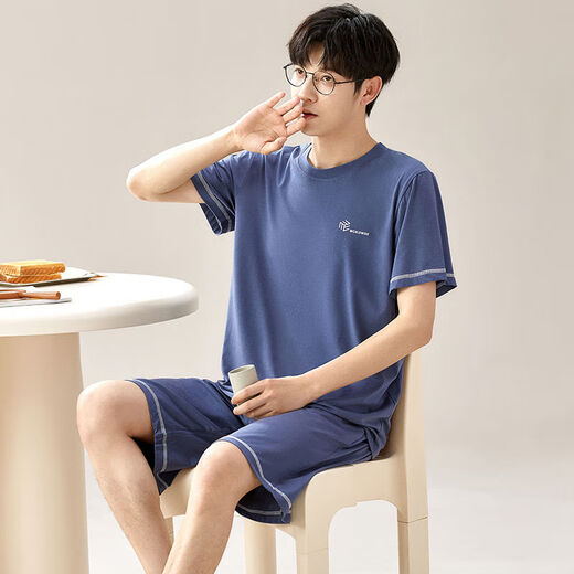 
Arctic velvet (Bejirog) modal men's pajamas set summer shorts shorts thin summer ice silk feel loose casual large size home G[6623] modal shorts-cool and breathable L [recommended 100-120 Jin [Jin equals 0.5 kg]]