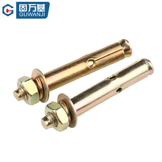 GUWANJI casing type expansion anchor, galvanized expansion screw, external expansion bolt, explosive screw expansion tube, M12x80, 10 pcs/pack