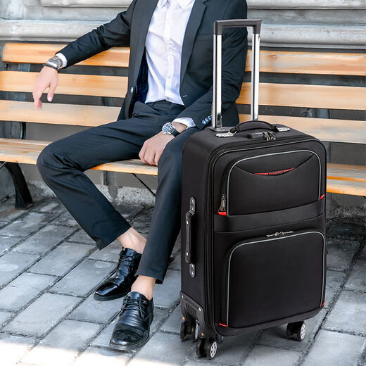 
Yiliwu 1049 people collection password box large capacity extra large suitcase men's fashion suitcase multi-function student lever black-wear-resistant Oxford cloth universal wheel 22-inch need to be checked/easy to carry