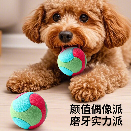 Zanpet Spliced Elastic Ball Dog Supplies Teething Toy Ball Pet Ball Bite-proof Self-Enjoyment Relief Boredom Training Interactive