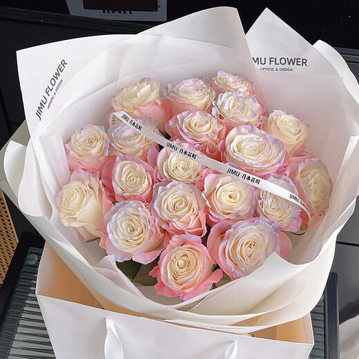 Ecuadorian imported black rose bouquet, same-city delivery to flower shop, high-end flower express delivery to Beijing, Shanghai and Guangzhou, gift box of 10 imported Ecuadorian black roses