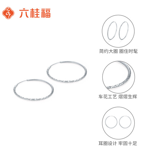 Liuguifu Jewelry Platinum Earrings Light Chasing pt950 Platinum Earrings Fashion Earrings PT0200081 4.6g