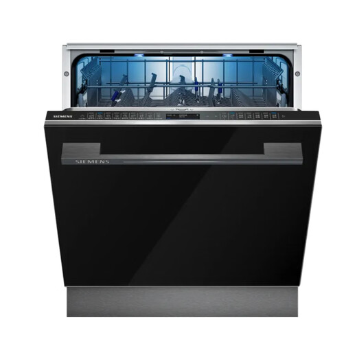 Siemens (SIEMENS) large inner cavity under the stove 12 sets of embedded crystal bud dishwashers for household use Super-sensing cabin precise vortex washing Crystal bud drying and storage Jingyu Intelligent SE45ZB88KC Black | IQ500 series comes with panel