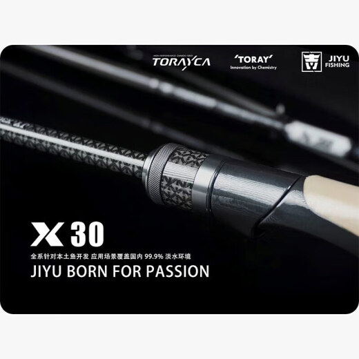 吉渔X30路亚竿碳素枪柄直柄远投虫竿快调轻量高强度 682m C 枪柄2.03m(野钓深水轻障