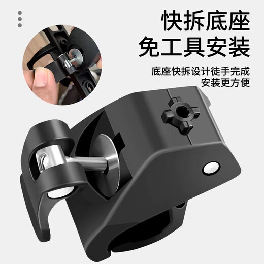 龙觇山地自行车车载水壶架免打孔公路骑行单车放水瓶支架水杯架配件 免打孔水杯架1个【黑色】