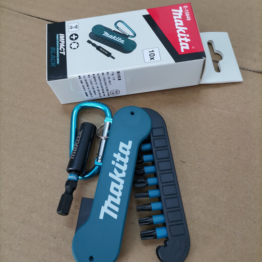 Головка отвертки Makita Установите 10-часовую шестнадцатурскую гексагональную электрическую отвертку с магнитной рукавом E-15849 Makita E-15849