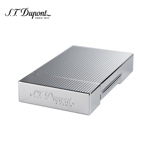 Dupont S.T.Dupont French Ligne2 Slim Series Diamond-Stuhl-PUTERNED GLOMPLATED PIPE HINDER ECHTE GESEHEN 17081 Silber, 1