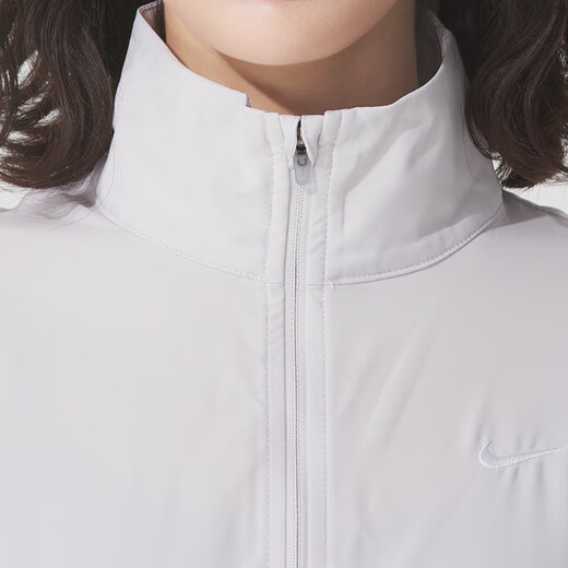 耐克（NIKE）外套女装2025夏季新款运动服梭织透气立领上衣夹克HQ3368-078 HQ3368-078苍野灰/白色 M